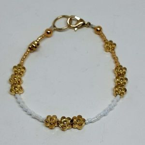 7.25 inch single wrap seed beads bracelet